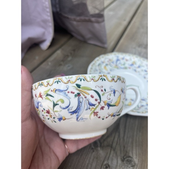 Vintage Gien Tuscany Tea Cup & Saucer  Western France - Picture 13 of 15